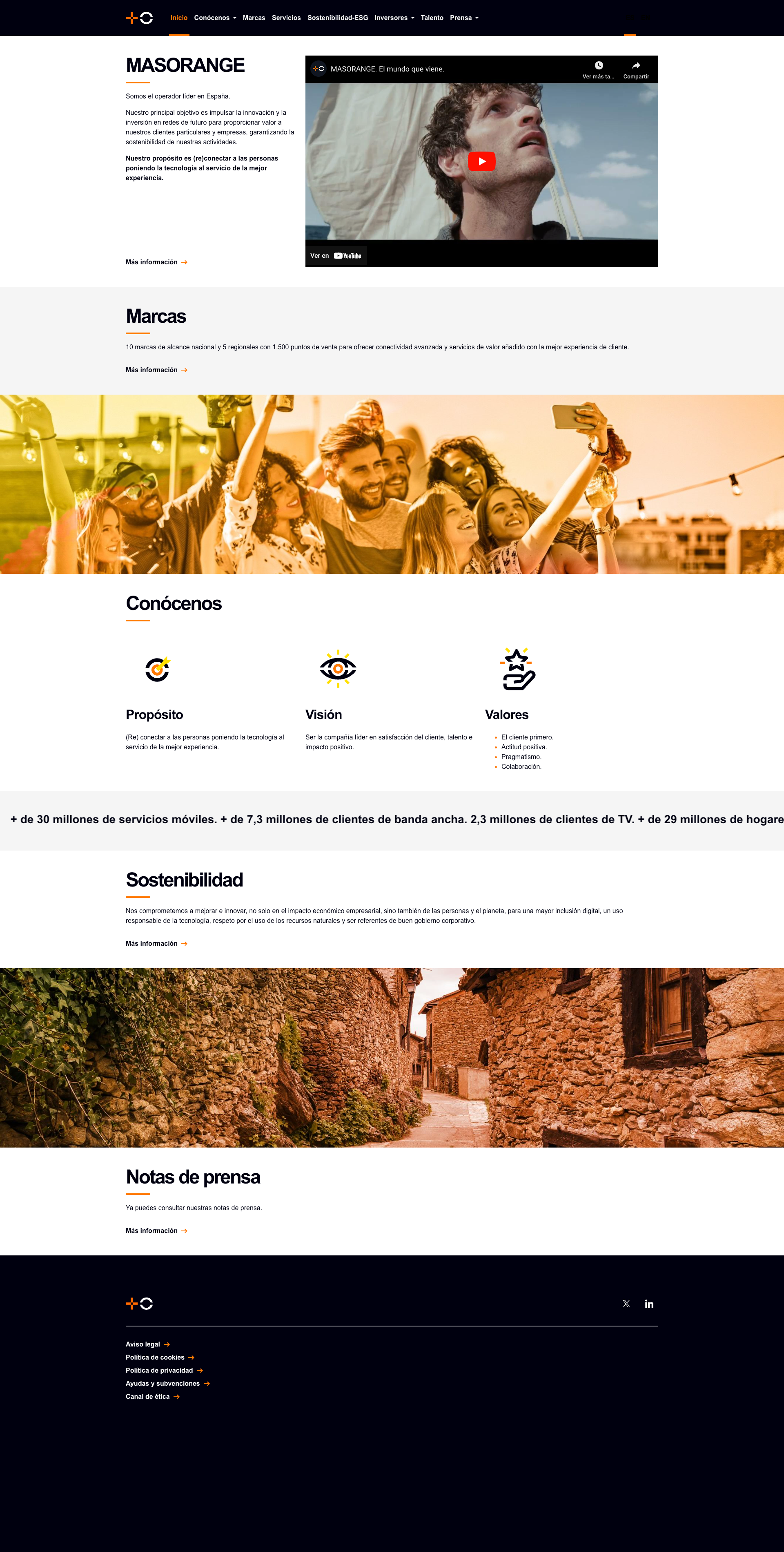 home page screen